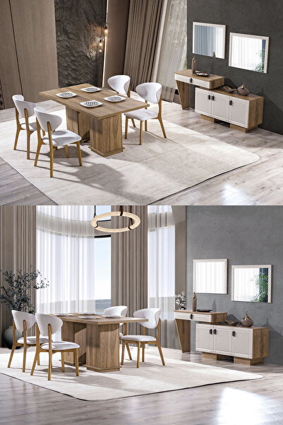 Eymense Luna 6 Sandalyeli Yemek Odası Takımı