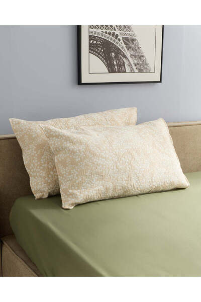 REDTAG Ivory Jacquard Pillow Case Set (2 Piece)