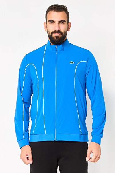 Lacoste Men Sportswear Fit Long Sleeve Novak Djokovic Tennis Track Jacket, Blue