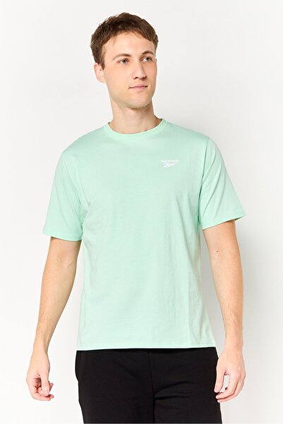 Reebok Men Sportswear Fit Short Sleeve Training T-Shirt, Light Green