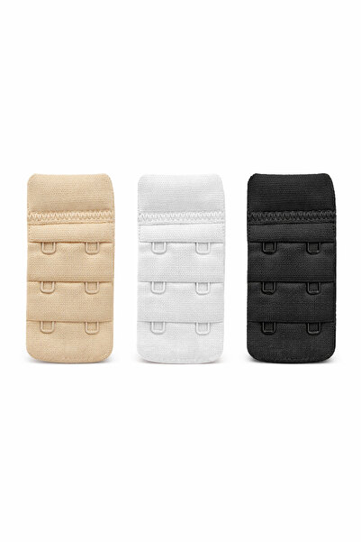 DaphKids Γυναικείο σουτιέν με επέκταση με 2 γάντζους και 3 σειρές κούμπωμα 3 συσκευασίες - Μικτό