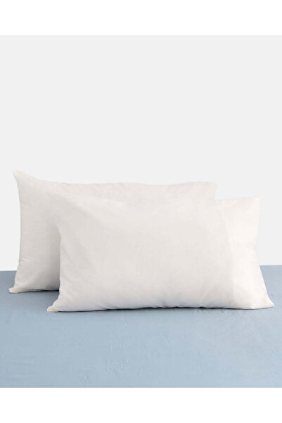 REDTAG Ivory Plain Pillowcase Set (2 Piece)
