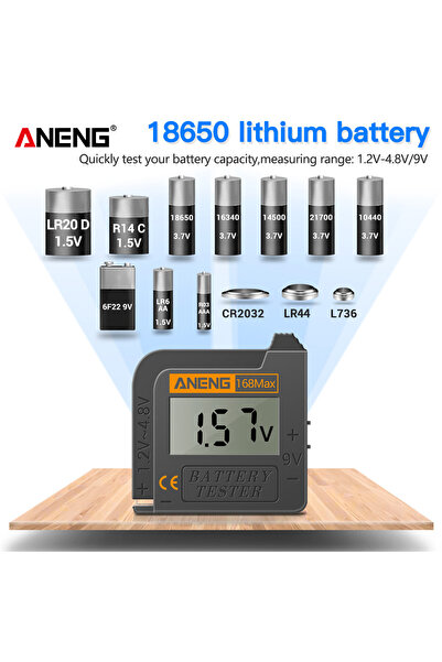ANENG 168Max Lithium Battery Tester Capacity Digital Universal test Checkered load analyzer Displ...