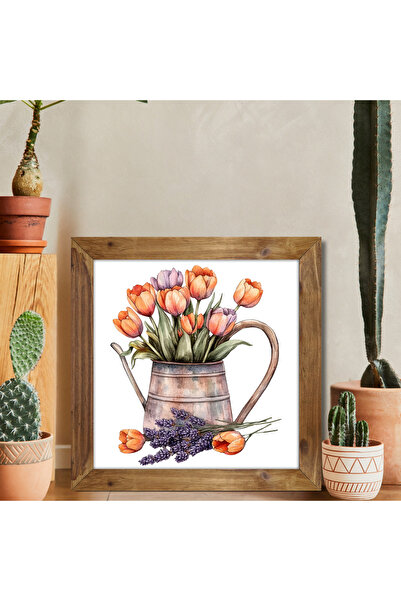 Tuba Decor Tablou pătrat cu rama din lemn