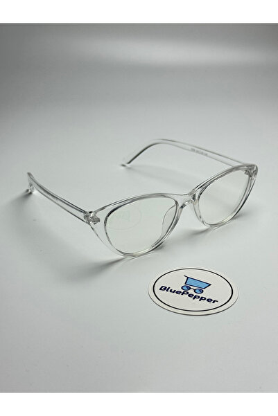 BluePepper Blue Light Protection Cateye Glasses Optical Compatible Glasses Ca...