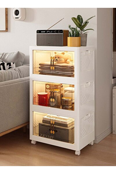 Arabest خزانة تخزين مطبخ بثلاثة أرفف