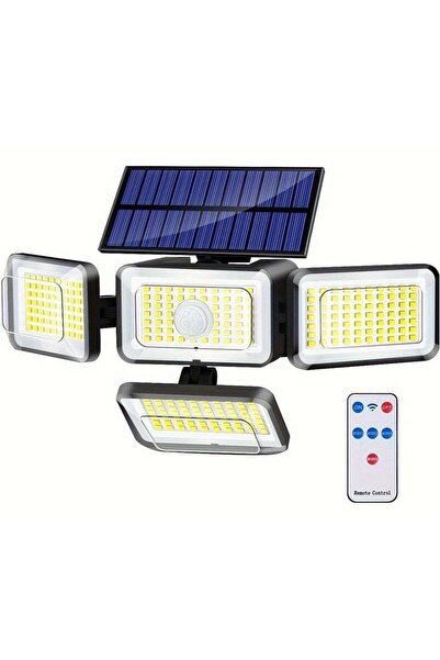 Bukela Solar Lights Outdoor, 288 LED 4 Heads Motion Sensor Outdoor Lights