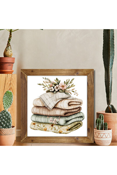 Tuba Decor Tablou pătrat cu rama din lemn