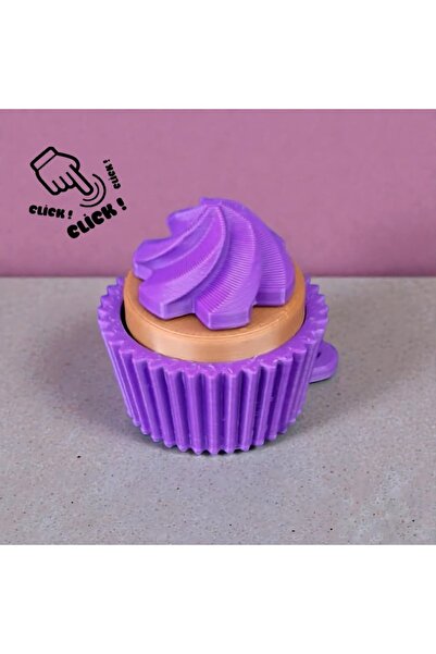 Creva Cupcake Clicker Keychain