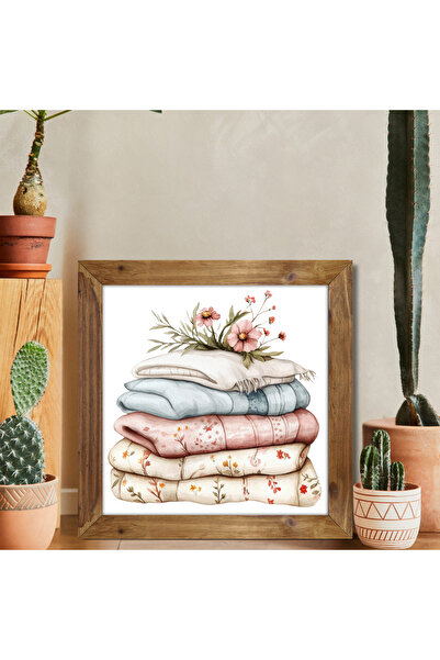 Tuba Decor Tablou pătrat cu rama din lemn