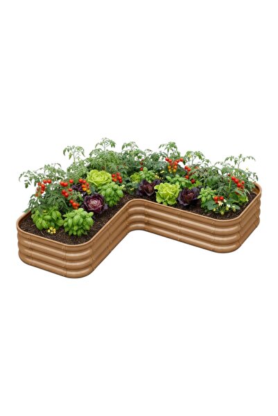 Bahçe kulesi Modüler Yükseltilmiş Bahçe Sebze Yatağı No:20 (140x140) Bej