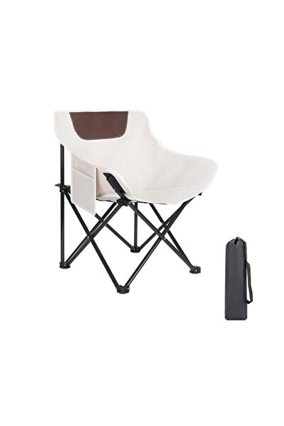 EHOME Folding Chairs Heavy Duty Support 330 Lbs Moon Chair With Carry Bag 1pcs