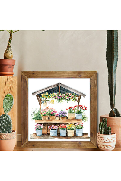 Tuba Decor Tablou pătrat cu rama din lemn