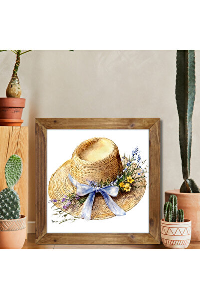 Tuba Decor Τετράγωνος πίνακας με ξύλινο πλαίσιο