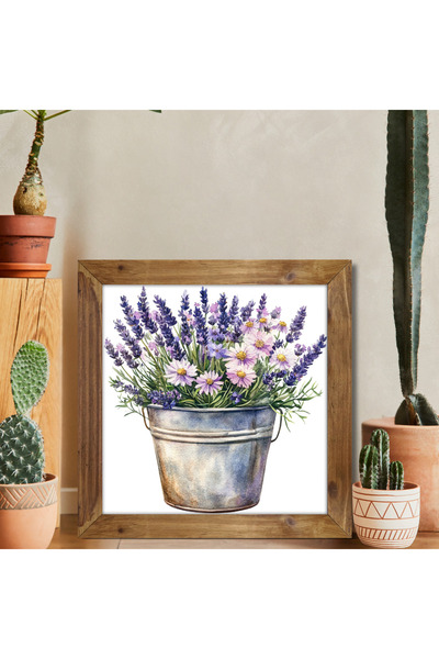 Tuba Decor Τετράγωνος πίνακας με ξύλινο πλαίσιο