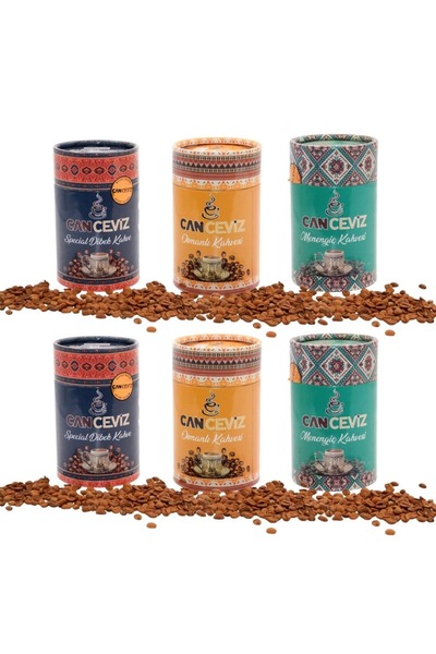 canceviz gıda طقم قهوة كانسيفيز مكون من 6 قطع – 2 مينينجيش + 2 ديبك + 2 عثمان...
