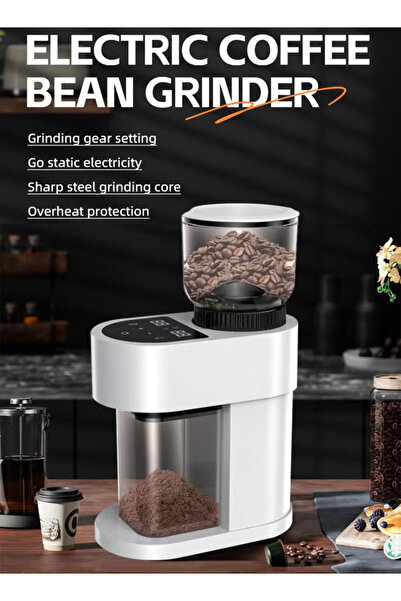 VOGMAX ماكينة قهوة أوتوماتيكية صغيرة، مطحنة حبوب كهربائية، مطحنة حبوب قهوة منزلية
