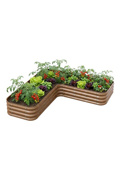 Bahçe kulesi Modüler Yükseltilmiş Bahçe Sebze Yatağı No:21 (165x165) Bej