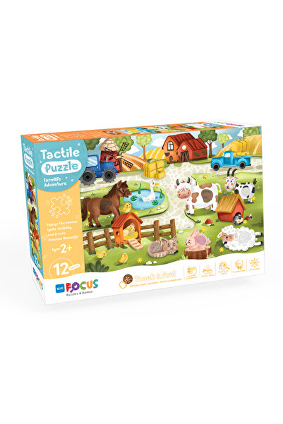 Blue Focus DOKUN & HİSSET 12 PARÇA PUZZLE - ÇİFTLİK MACERASI