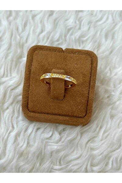 BY YASİN TOPÇU 💍 📏   خاتم من حجر الباجيت الذهبي مقاس 17 ✨ 💛