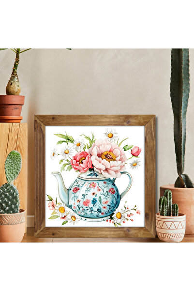 Tuba Decor Τετράγωνος πίνακας με ξύλινο πλαίσιο