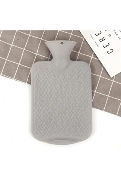 Choice1 زجاجة ماء ساخن رمادية سعة 1000 مل، مصنوعة من السيليكون والبولي فينيل ...