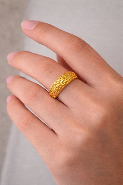 BY YASİN TOPÇU 💍 📏   خاتم ذهبي هندسي مقاس 17 ✨ 💛