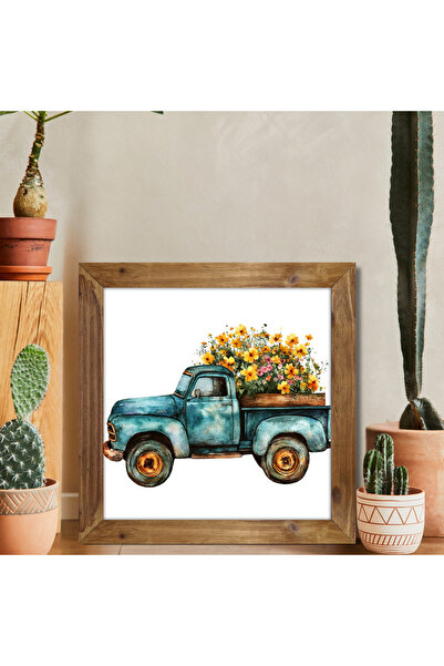 Tuba Decor Tablou pătrat cu rama din lemn