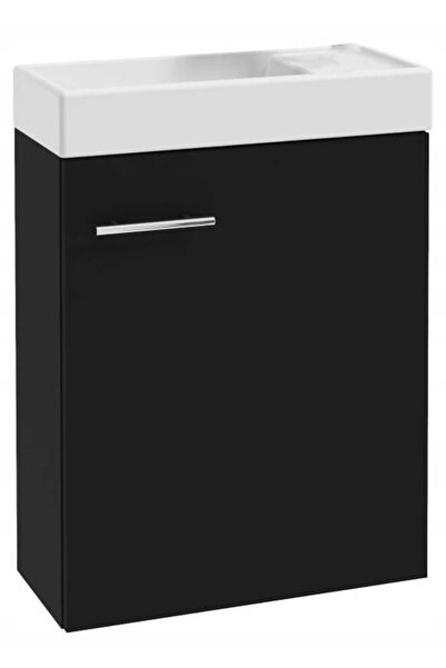 Other Dulap de baie cu lavoar 50x70cm, suspendat, negru, mic