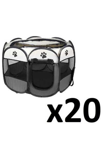 Other Țarc de joacă pentru câini/pisici 74x74x43cm - gri x 20