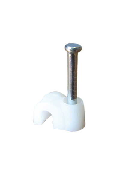 shumee Uchwyt kablowy z gwoździem okrągły fi 5mm FLOP-5 opk.=100szt Elektro-p...