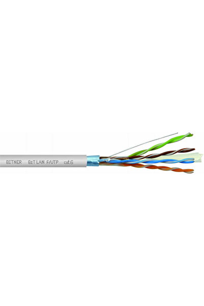 Bitner Cablu FTP 4X2X0.54 (23AWG) cat. 6 350MHz ecranat PVC TI0048