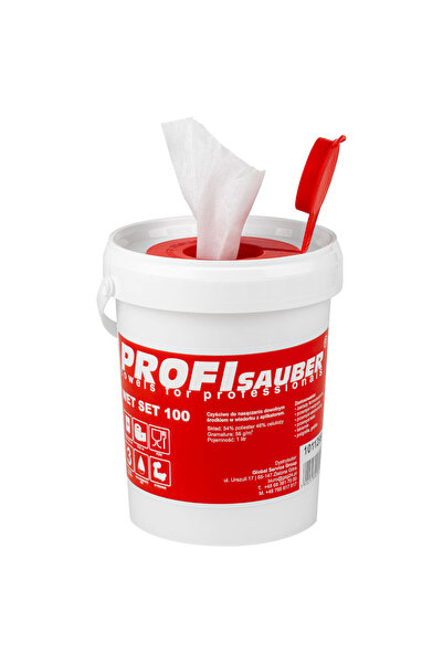 Other ProfiSauber WET SET 100 șervețele umede într-o găleată cu dozator