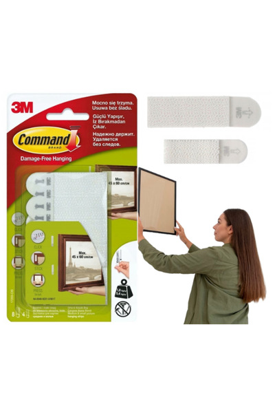 Other Comandamentul Rzepy do wieszania obrazów i ramek średnie i małe 12 kpl.