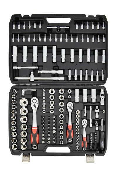 AwTools SET CHEI 173 buc 1/2"/3/8"/1/4" LINIE NEAGRĂ