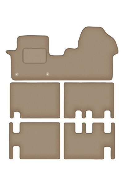 Other Dywaniki samochodowe welurowe do: Citroen Jumpy III 3 rzędy (2018-) beżowe