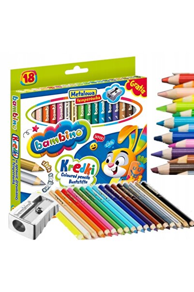 Other School wooden pencils thick with sharpener, 18 pcs.