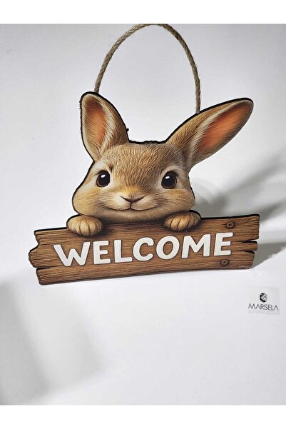 GÜLNAR BİJUTERİ Printed Wooden Door Ornament