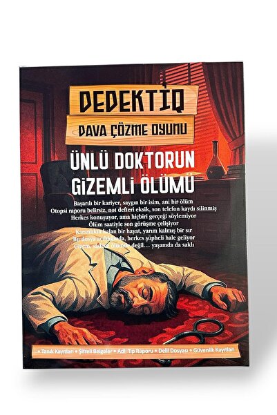 TAKIŞTIR Dedektiflik Cinayet Çözme Oyunu -Ünlü Doktor'un Gizemli Ölümü