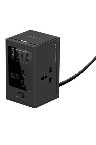 porodo Universal GaN Multi Port Cube Adapter