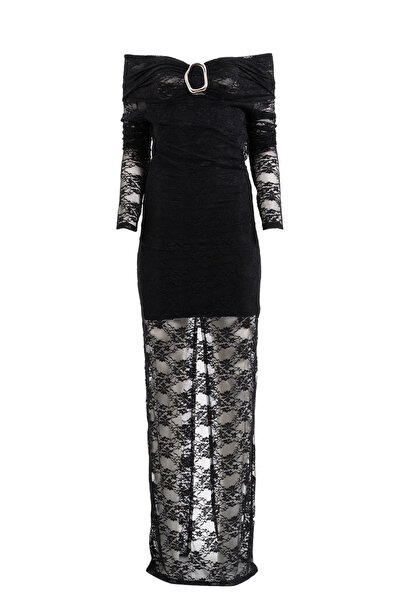 Kikiriki Dantel Uzun Elbise