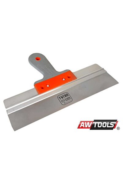 AwTools SPATULE DE FAȚADĂ DIN OȚEL INOXIDABIL 350/60 mm MÂNER DE CAUCIUC