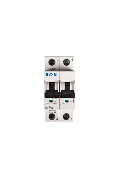 Eaton Circuit breaker 2P B 6A 15kA AC FAZ B6/2 278728