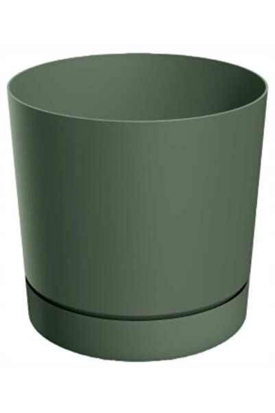 Other Ghiveci de flori din pin verde cu farfurie 11 cm Tubo