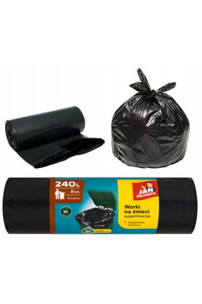 Other Jan Niezbędny garbage bags 240l 8 pieces universal black