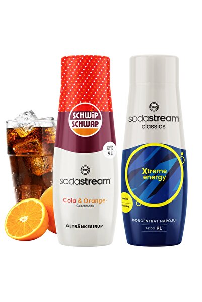 Other 2x Sodastream Shwip Shwap Cola Orange + Energy Drink Syrup