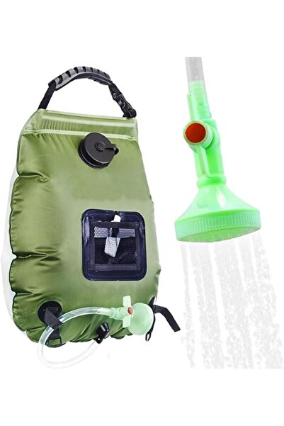 Arabest حقيبة استحمام محمولة تعمل بالطاقة الشمسية، مزودة برأس دش قابل للتشغيل...