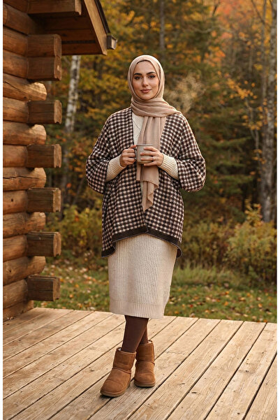 sefamerve شال الكتف 1109-01 بني