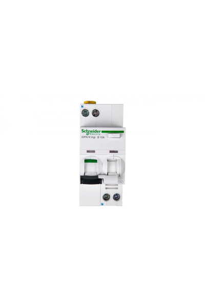 SCHNEIDER Differential circuit breaker 2P 10A B 0.03A type AC iDPN N VIGI A9D...
