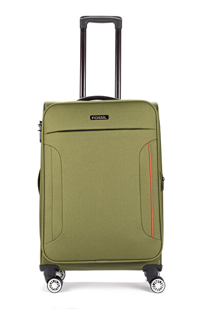 Fossil Unisex Turuncu Körüklü Kumaş Orta Boy Valiz